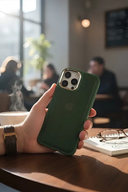 Green Leather X Case - Funda para iPhone