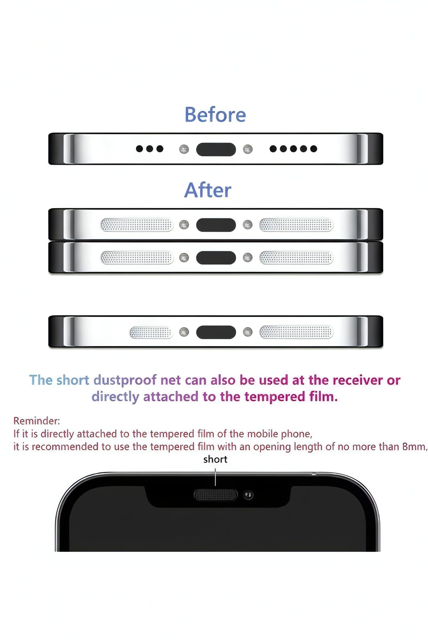 Protector de Bocinas Anti-Polvo - Protector de celular