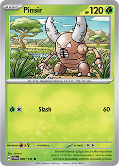 Pinsir 003/131 Prismatic Evolutions - Stretto X