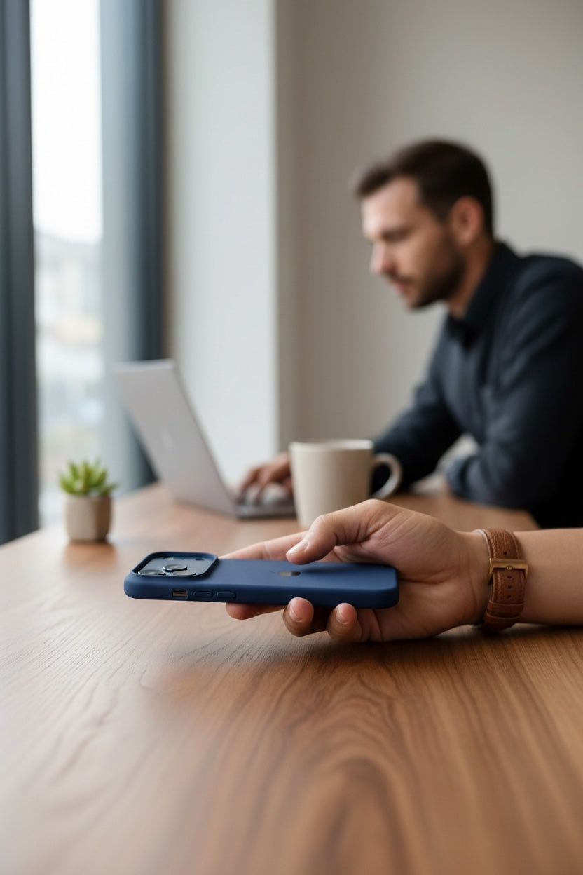 Deep Blue Silicon Case