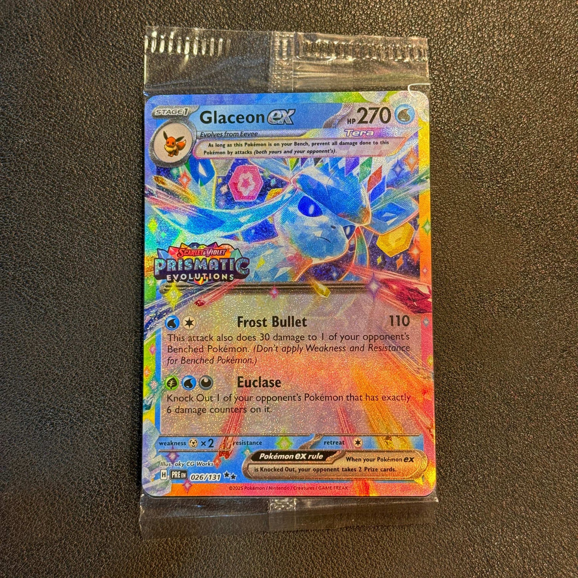 GLACEON EX 026/131 Prismatic Evolutions STAMP