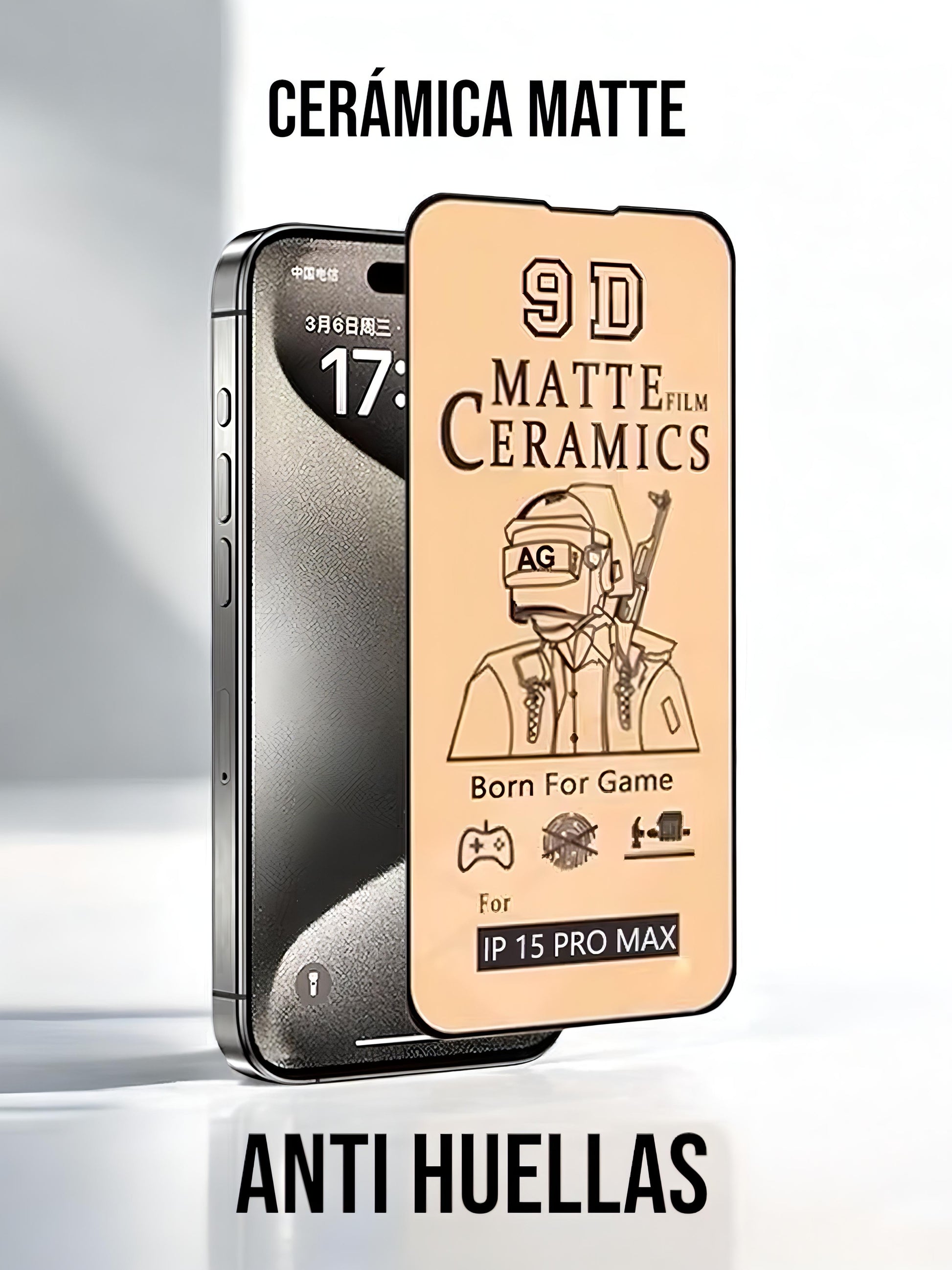 Funda para iPhone CERÁMICA MATTE PROTECTOR DE PANTALLA - Stretto X