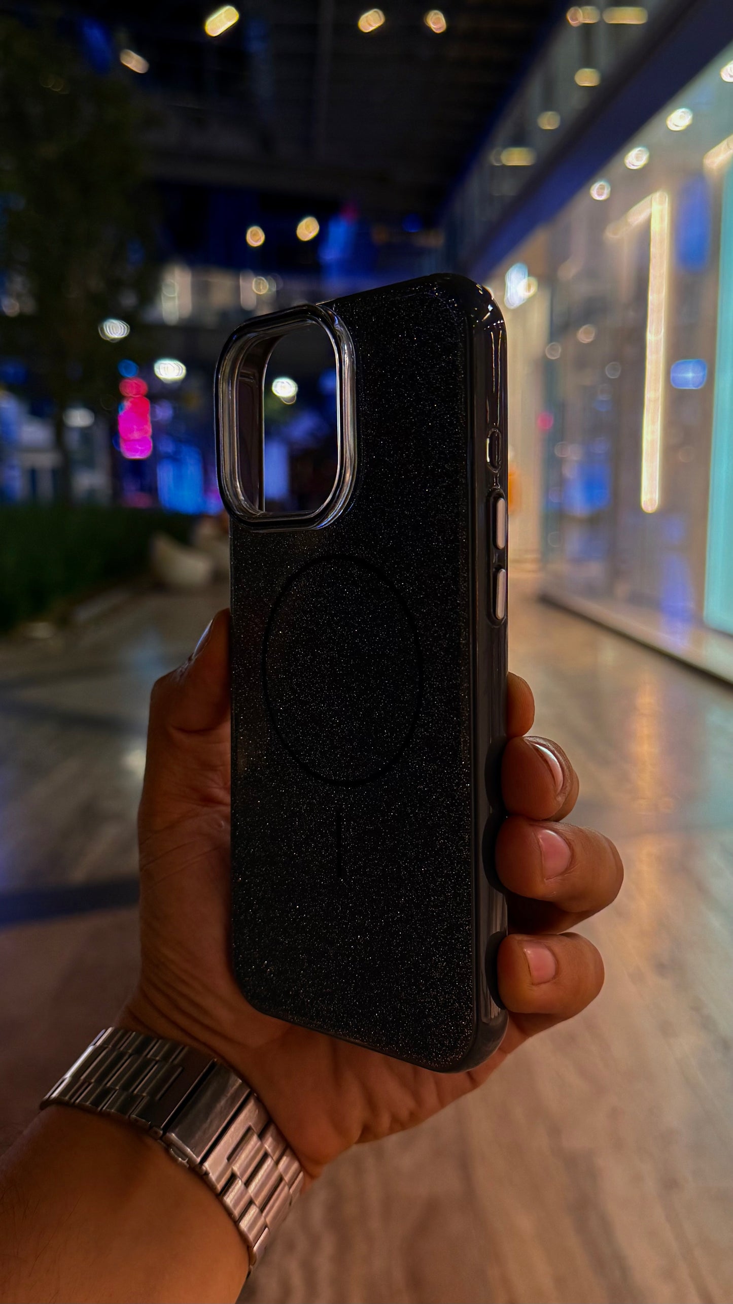 Black Glitter Case
