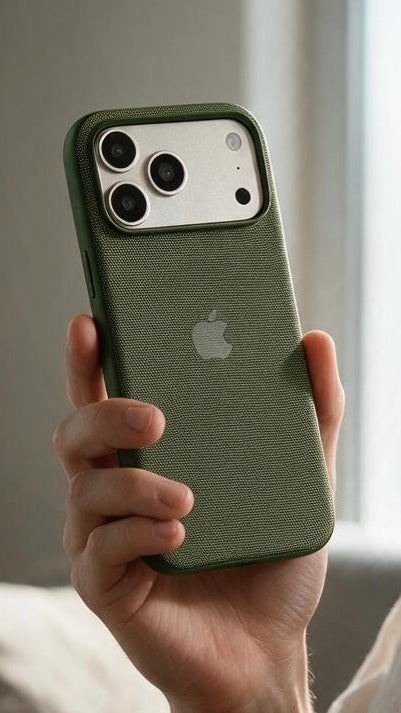 Green TW CASE PARA IPHONE | FUNDA TEJIDA PREMIUM CON MAGSAFE