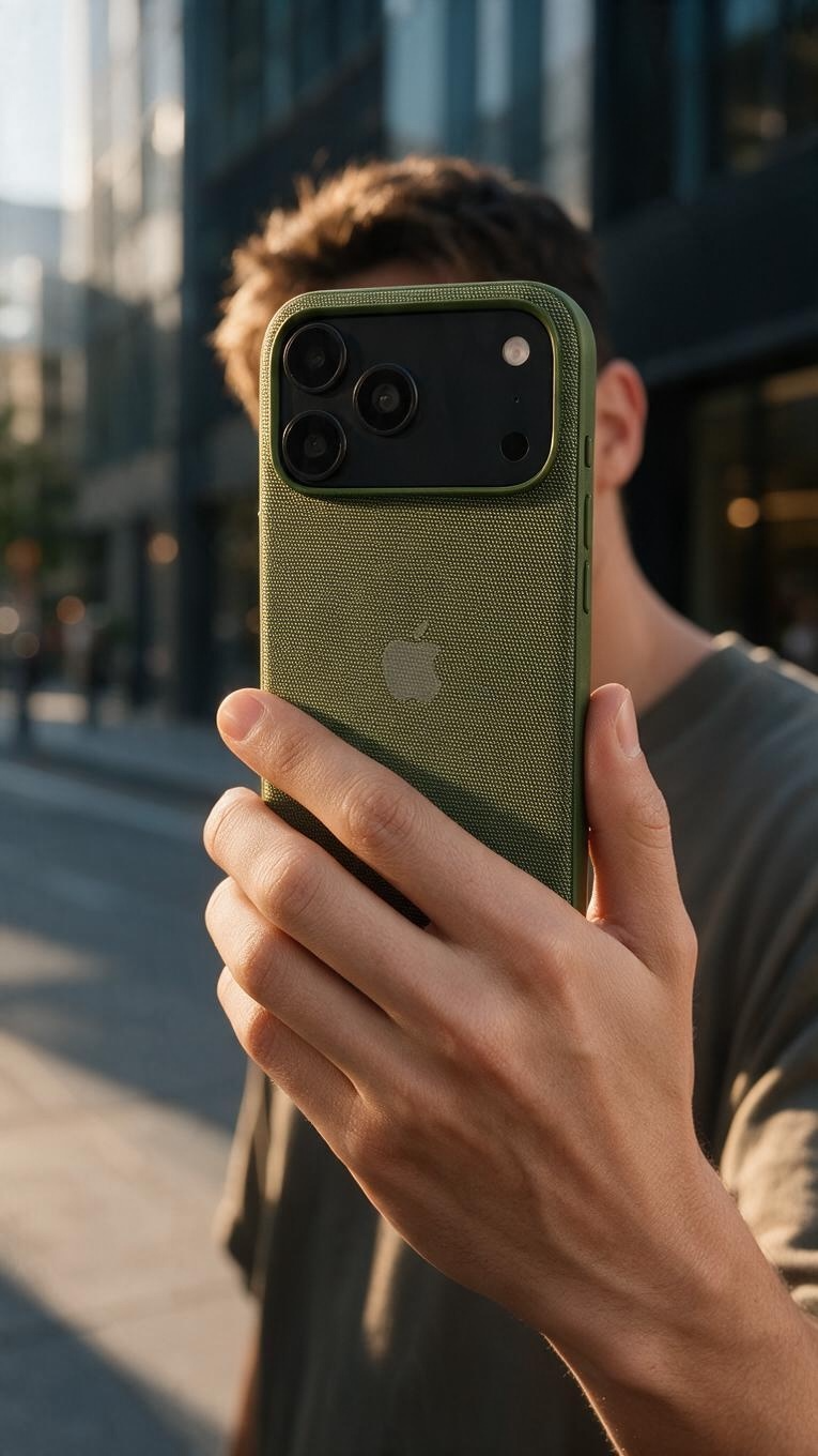 Green TW CASE PARA IPHONE | FUNDA TEJIDA PREMIUM CON MAGSAFE