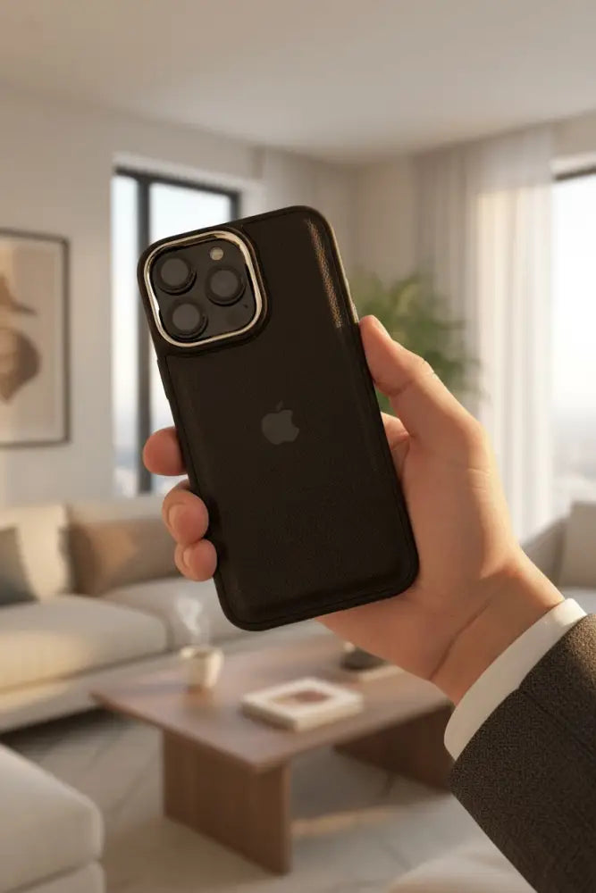 Black Leather X - Funda para iPhone