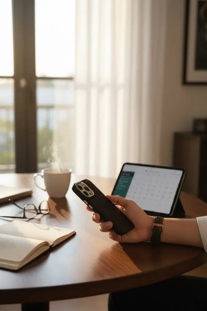 Black Leather X - iPhone 16 Pro Max - Funda para iPhone