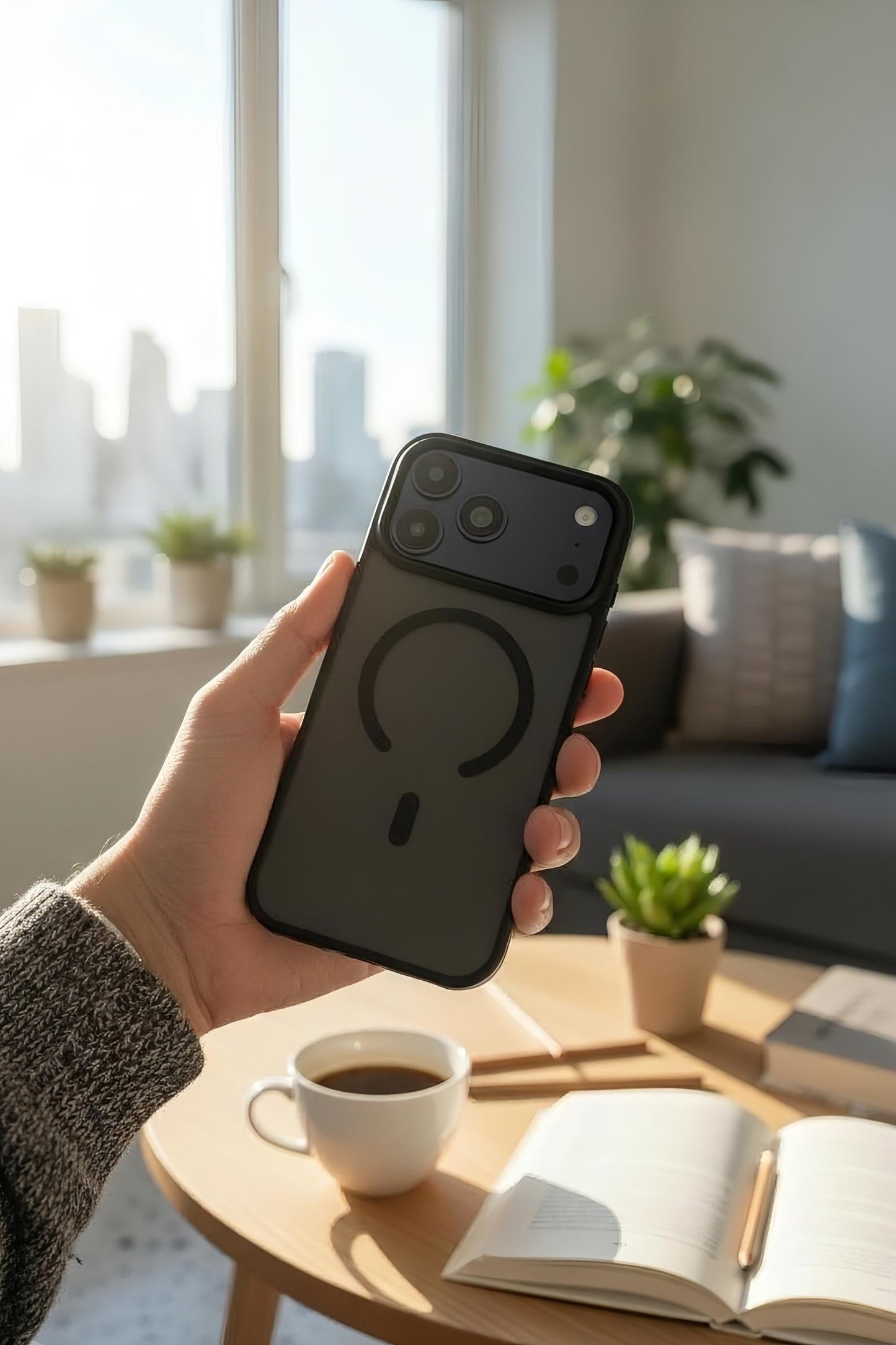 Black Matte MagSafe - Funda para iPhone