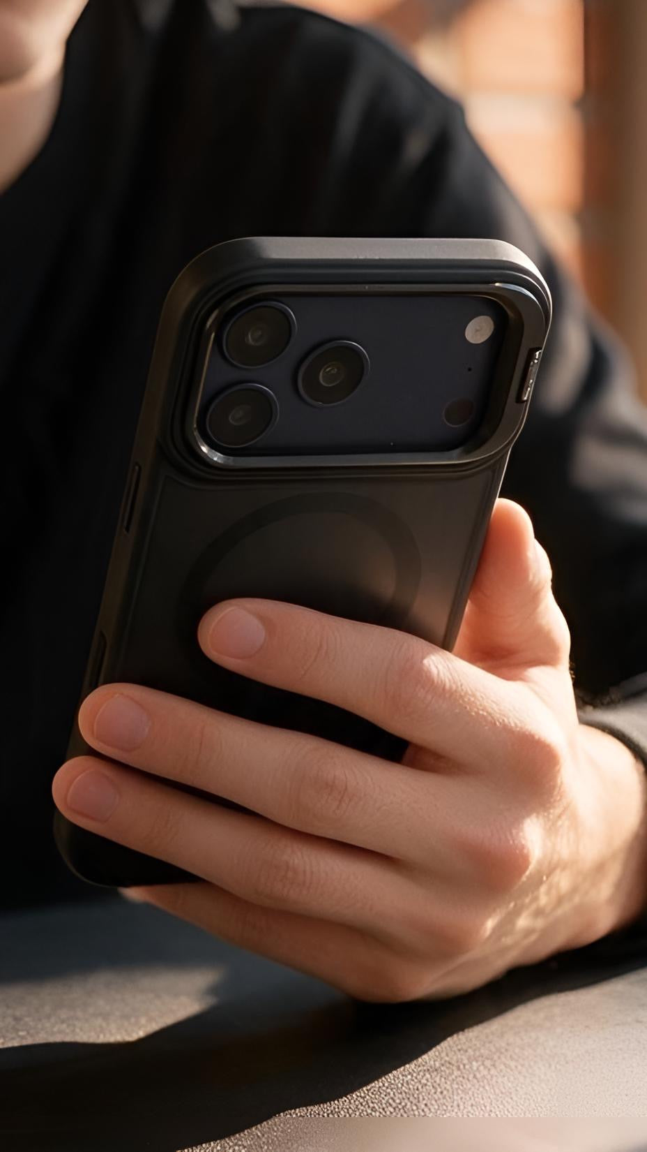 Black Matte Super Armour funda magsafe protección total para iPhone - Funda para iPhone