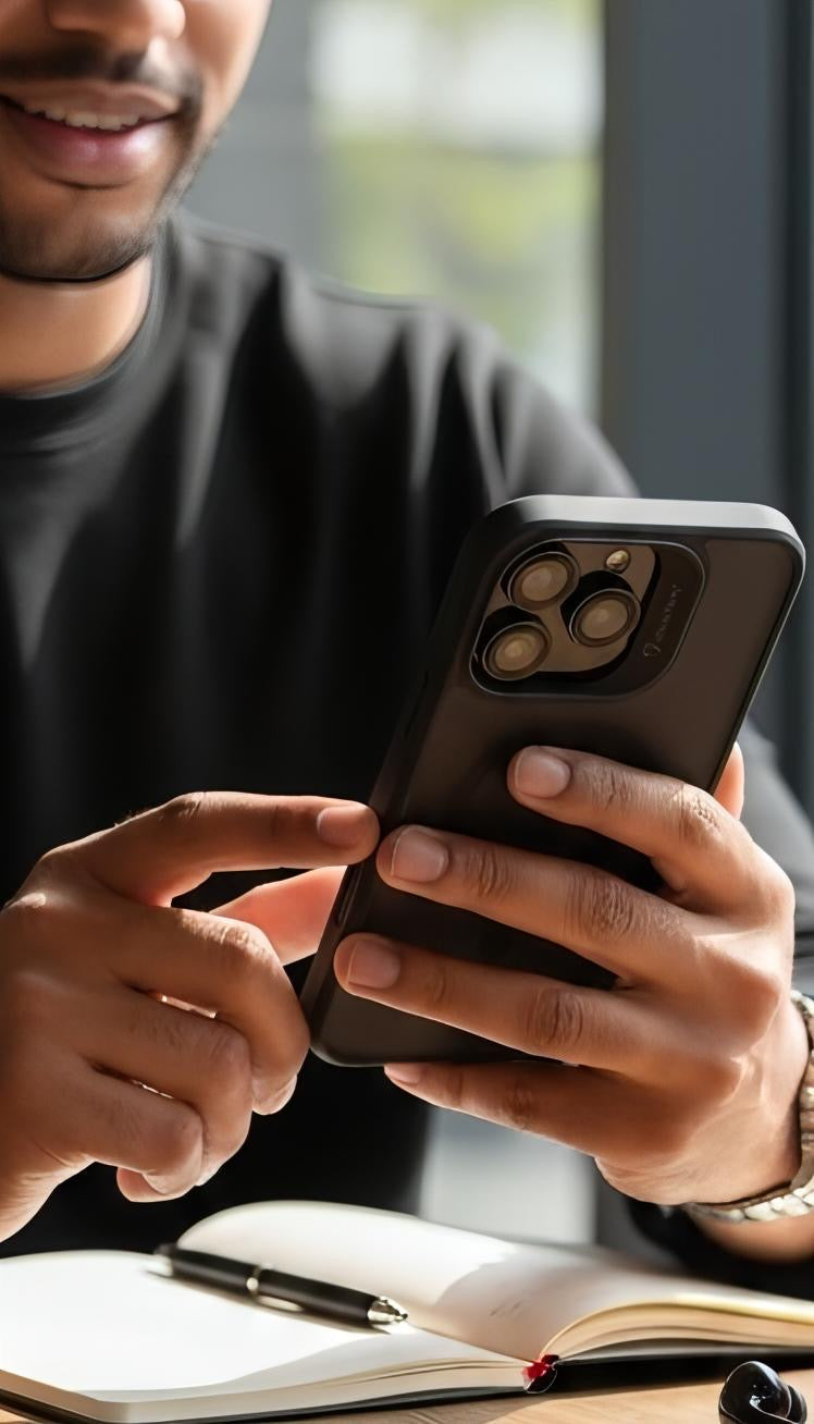 Black ShockProof funda negra con protección total y compatibilidad MagSafe