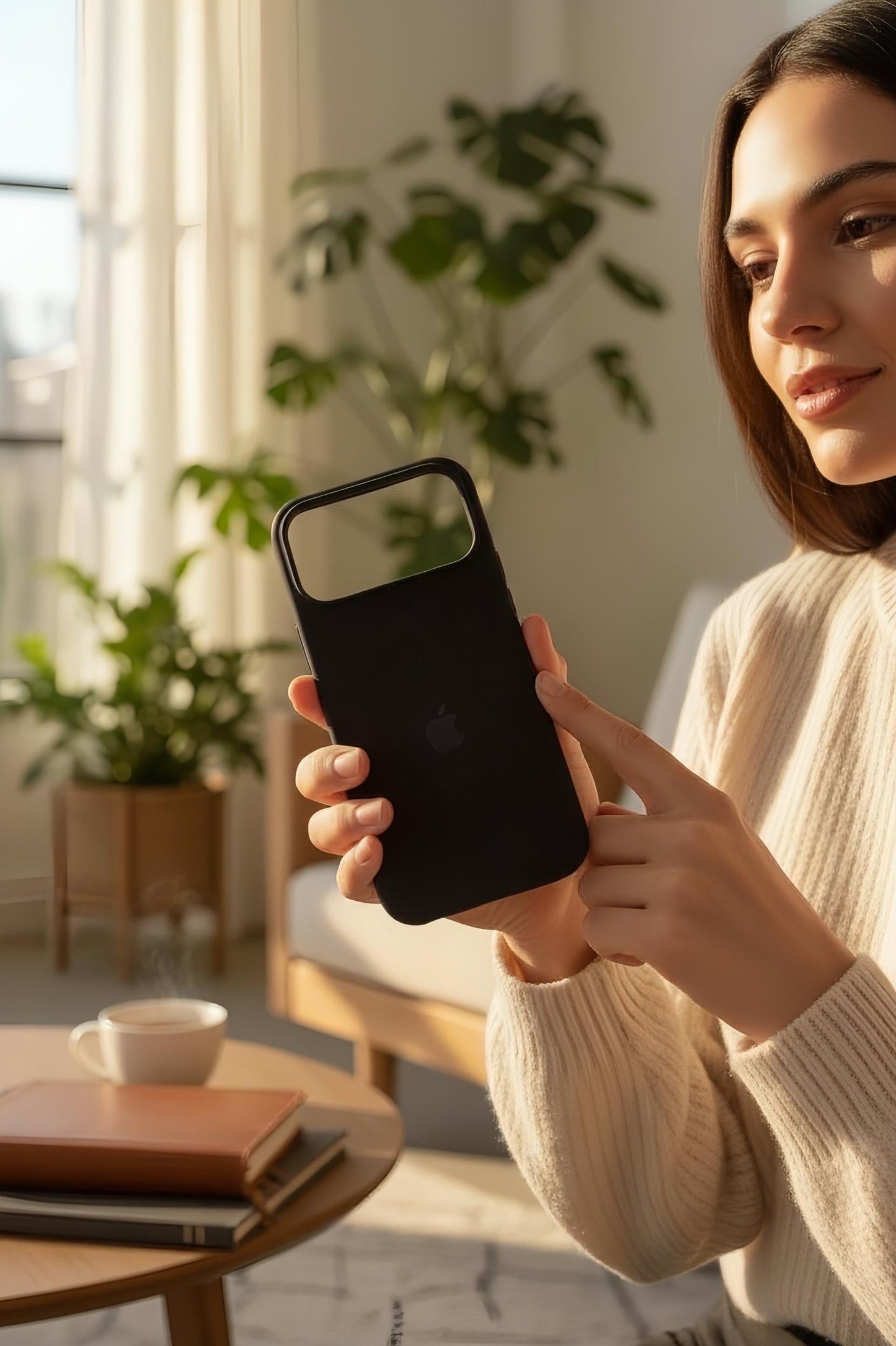 Black Silicon Case - Funda para iPhone