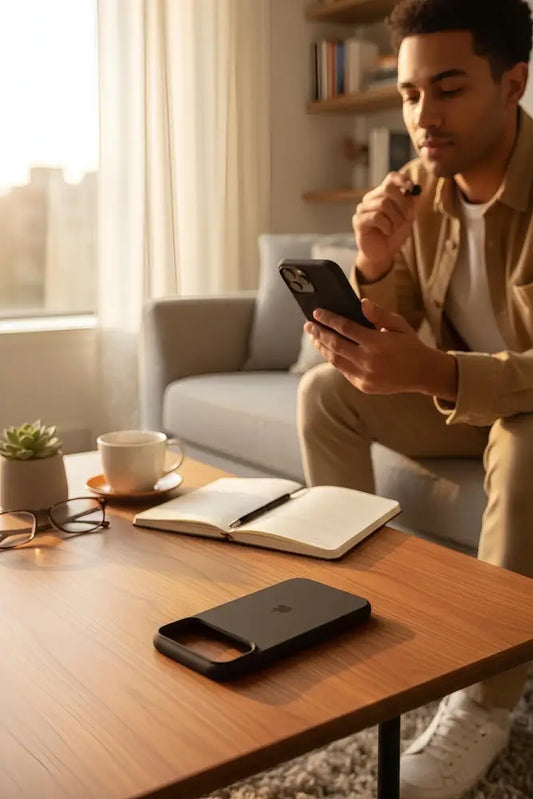 Black Silicon Case - Funda para iPhone