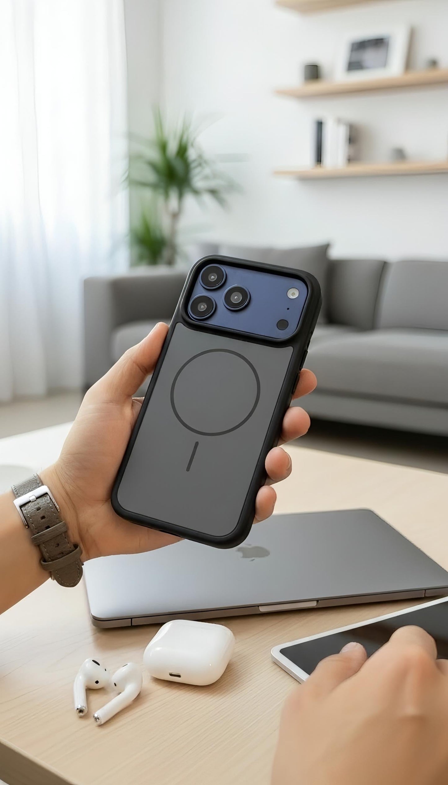 Black Smooth Case - Funda para iPhone