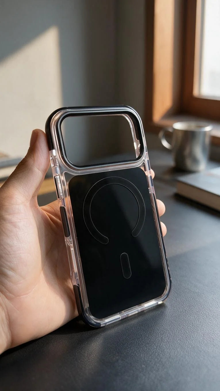 Black Super Clear MagSafe funda con protección avanzada contra impactos - Funda para iPhone