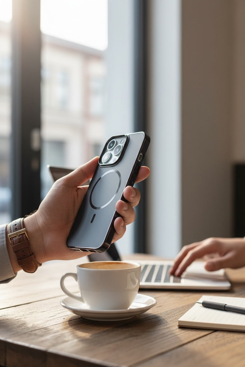 Black ThinSteel MagSafe - Funda para iPhone