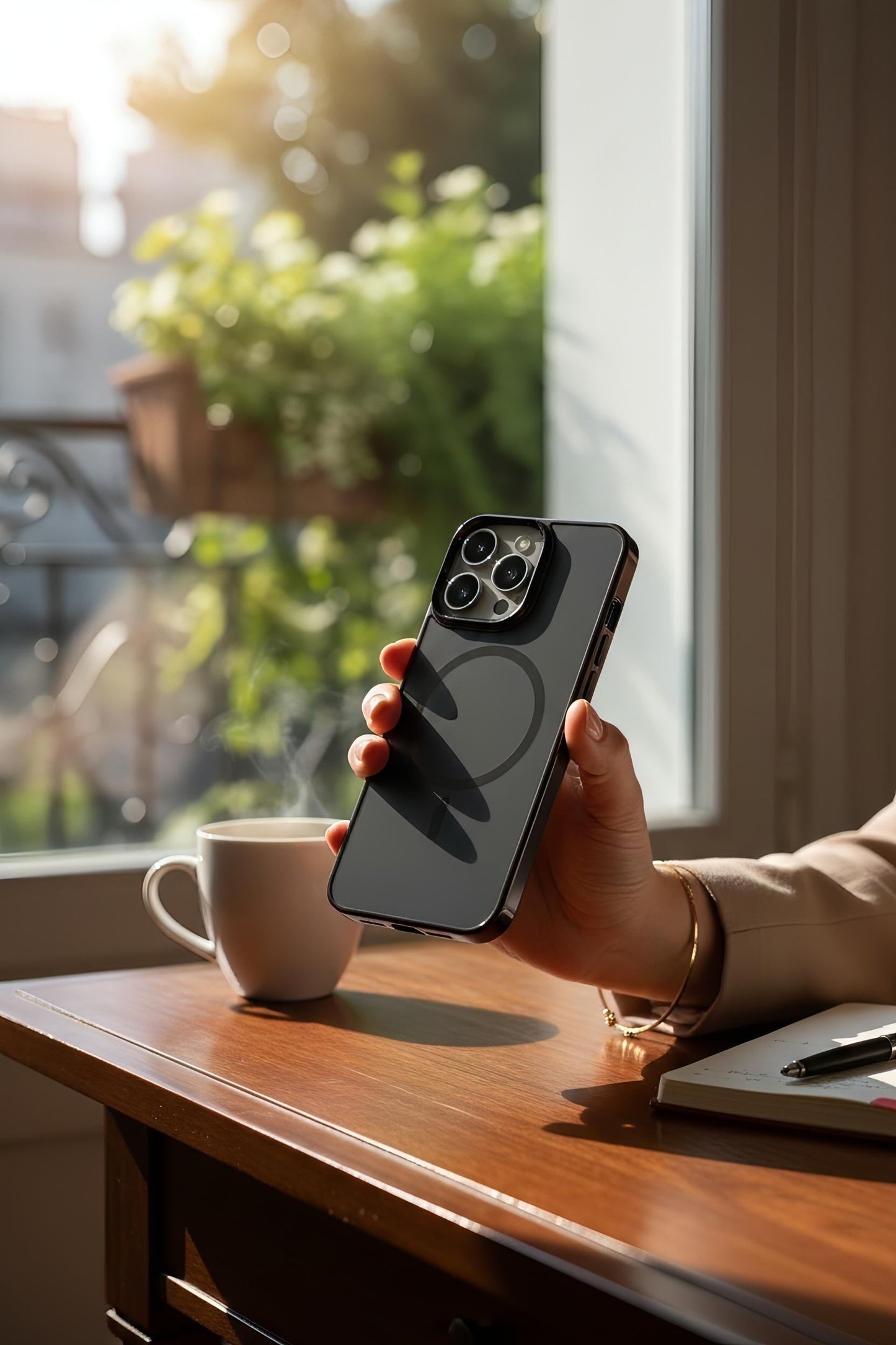 Black ThinSteel MagSafe - Funda para iPhone