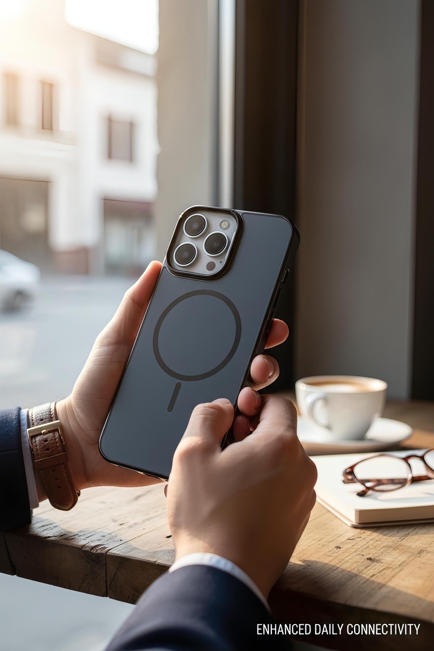 Black ThinSteel MagSafe - Funda para iPhone