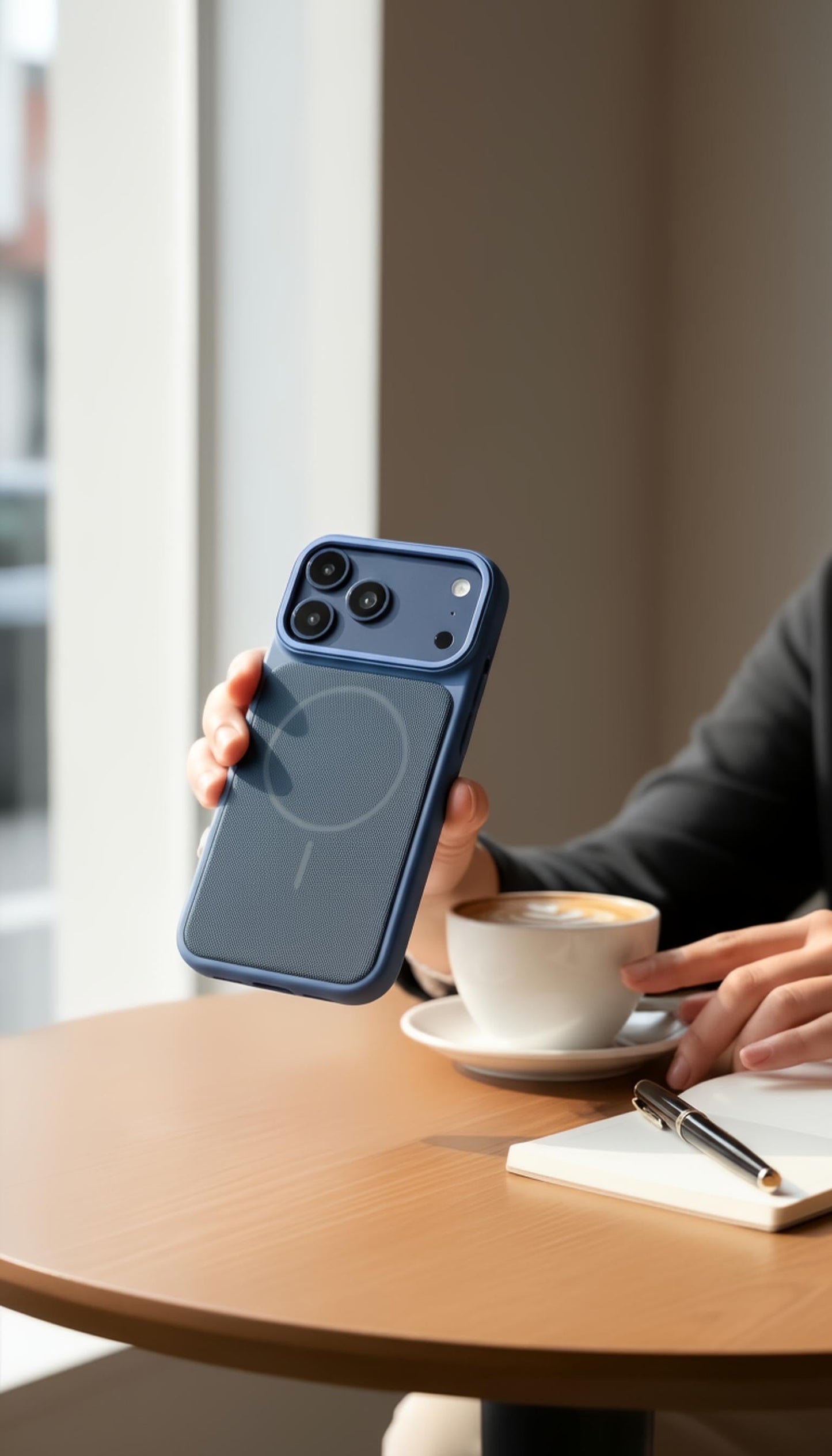 Blue Mesh Woven Case MagSafe| Funda Magsafe Premium Tejida para iPhone - Funda para iPhone