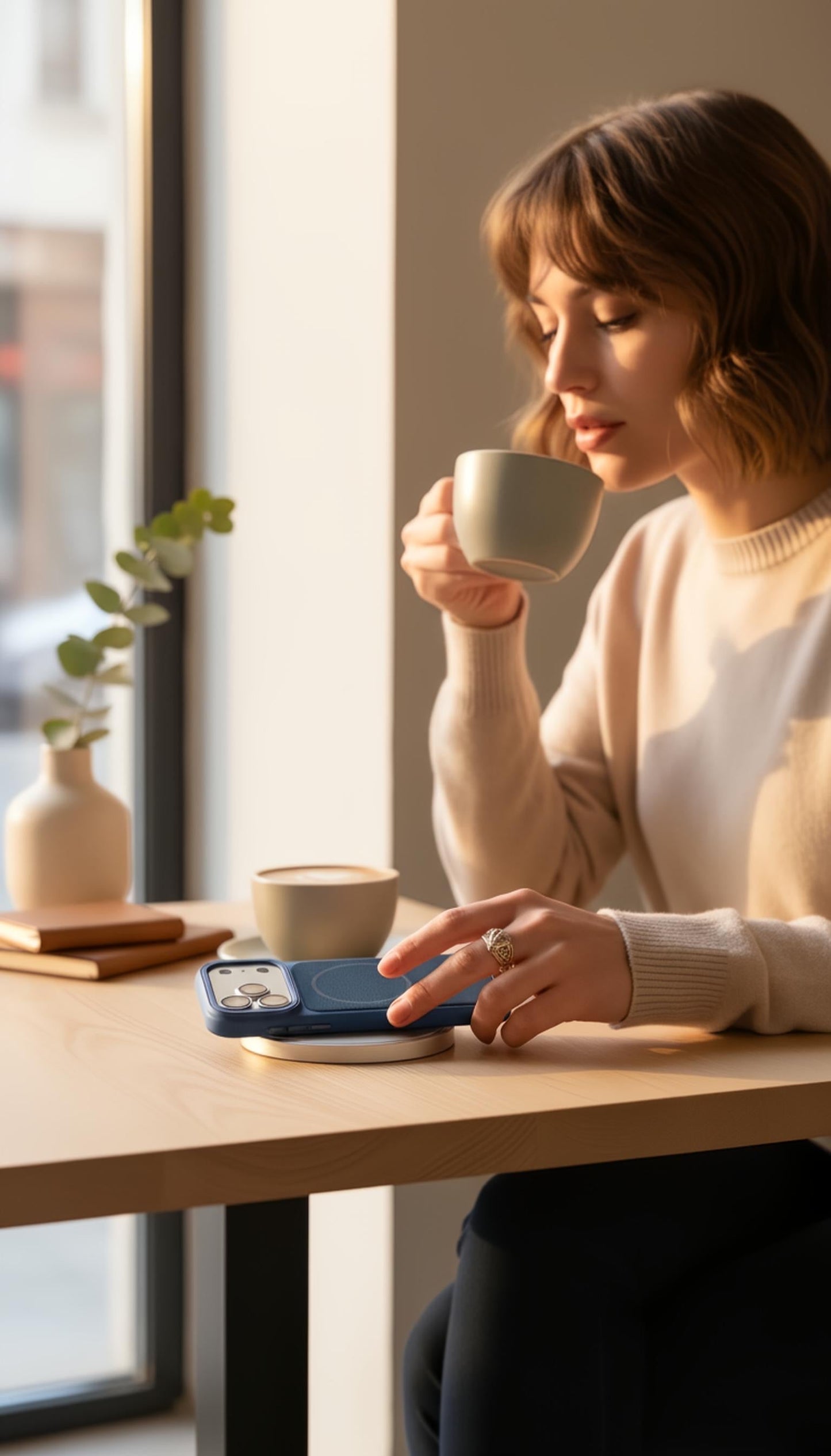 Blue Mesh Woven Case MagSafe| Funda Magsafe Premium Tejida para iPhone - Funda para iPhone