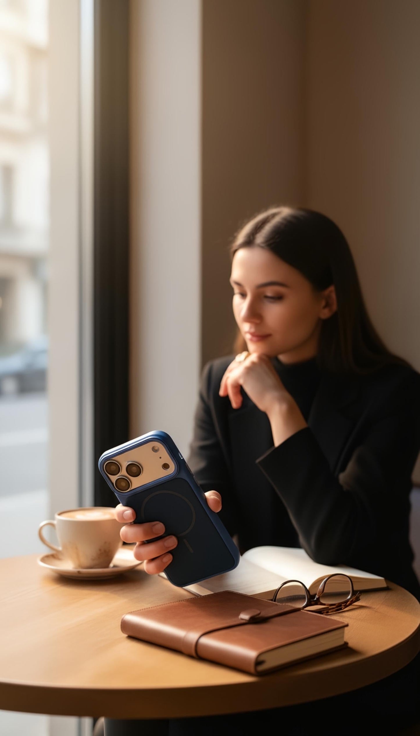 Blue Mesh Woven Case MagSafe| Funda Magsafe Premium Tejida para iPhone - Funda para iPhone
