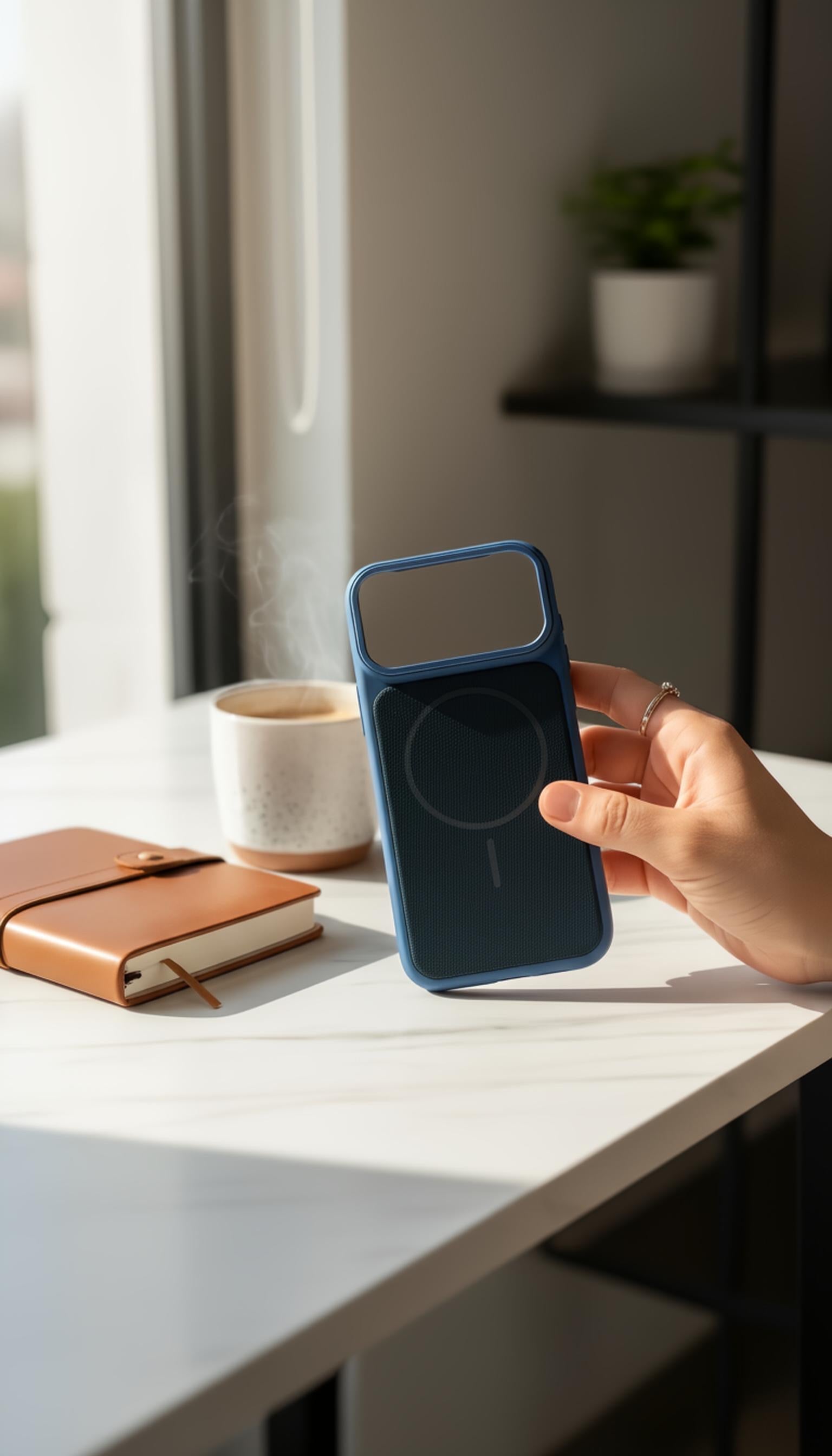 Blue Mesh Woven Case MagSafe| Funda Magsafe Premium Tejida para iPhone - Funda para iPhone