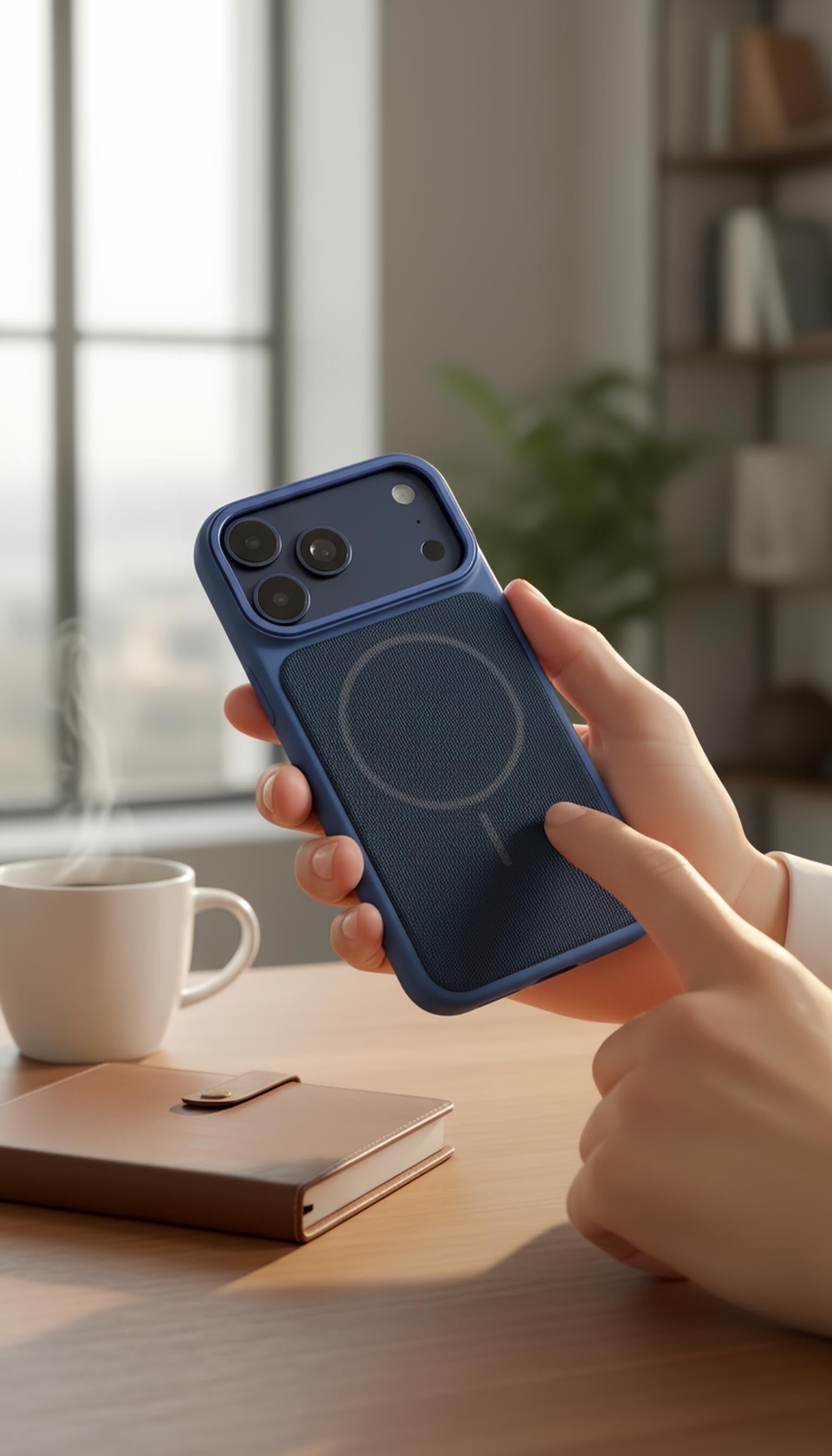 Blue Mesh Woven Case MagSafe| Funda Magsafe Premium Tejida para iPhone - Funda para iPhone