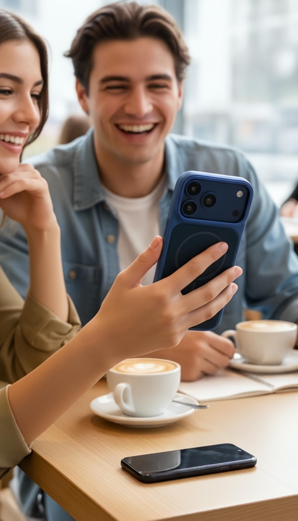 Blue Mesh Woven Case MagSafe| Funda Magsafe Premium Tejida para iPhone - Funda para iPhone