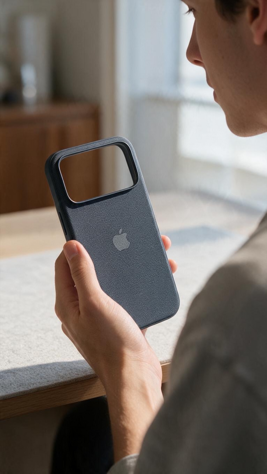 Blue TW Case para iPhone | Funda Tejida Premium con MagSafe