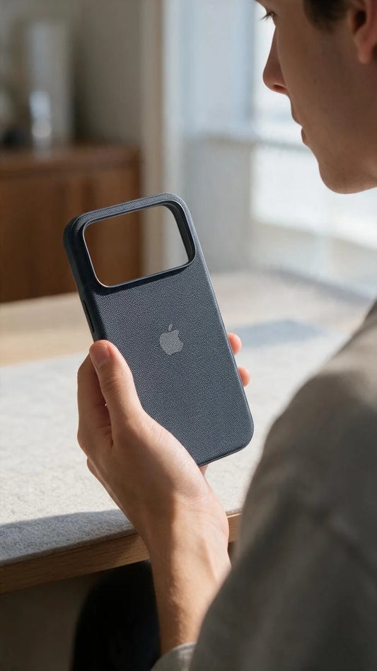 Blue TW Case para iPhone | Funda Tejida Premium con MagSafe