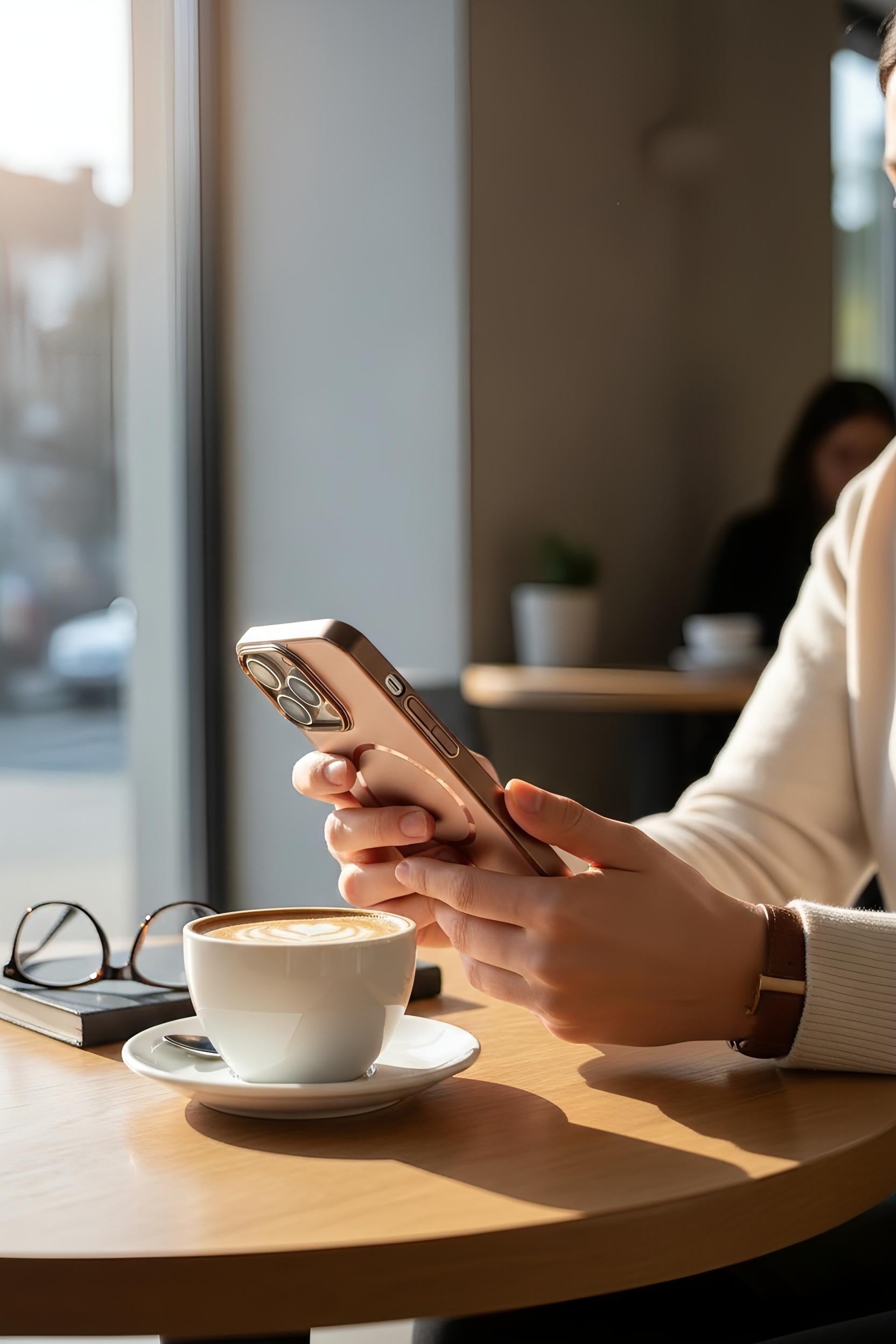 Brown ThinSteel MagSafe - Funda para iPhone