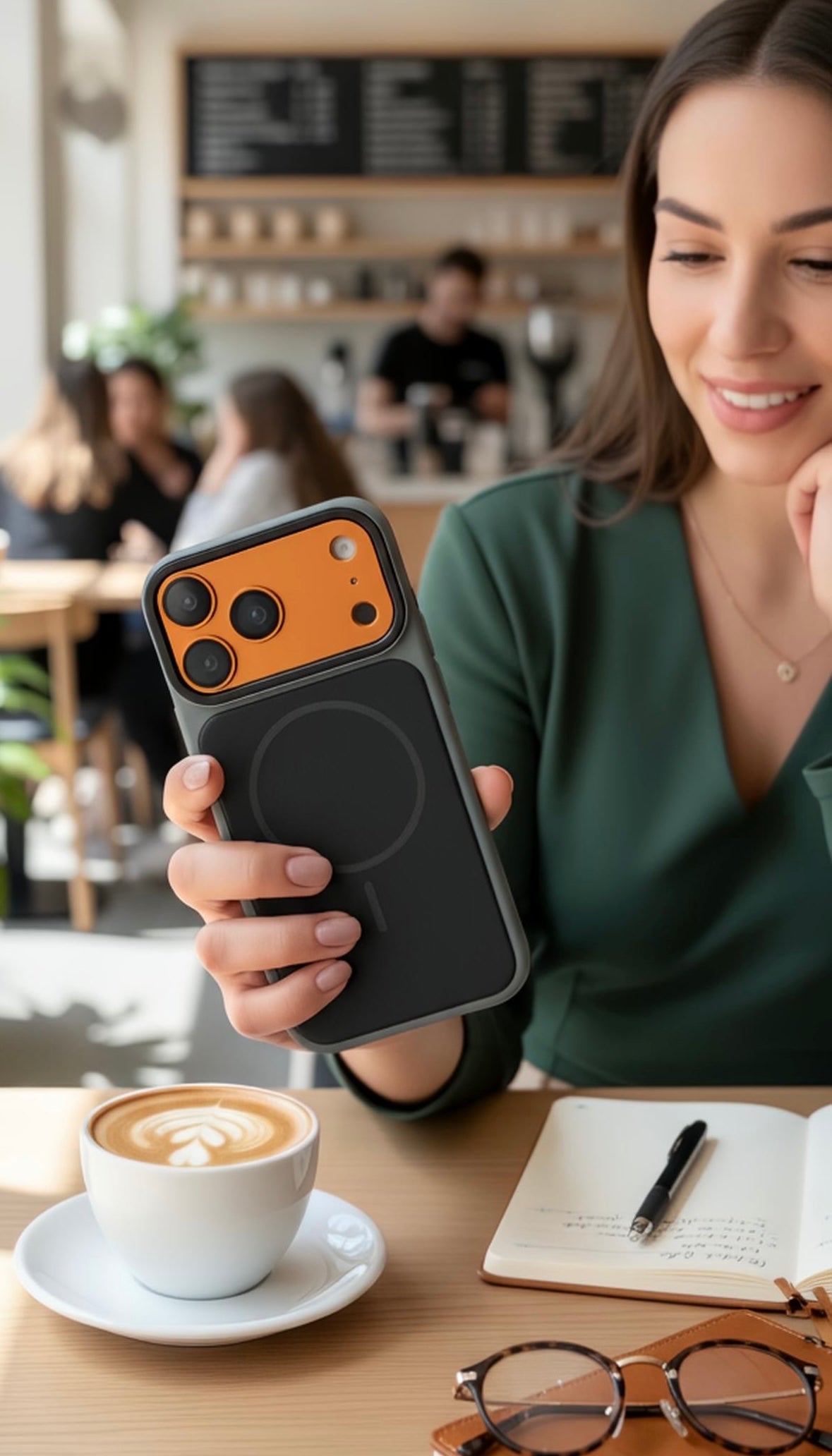 Dark Mesh Woven Case MagSafe| Funda Magsafe Premium Tejida para iPhone - Funda para iPhone