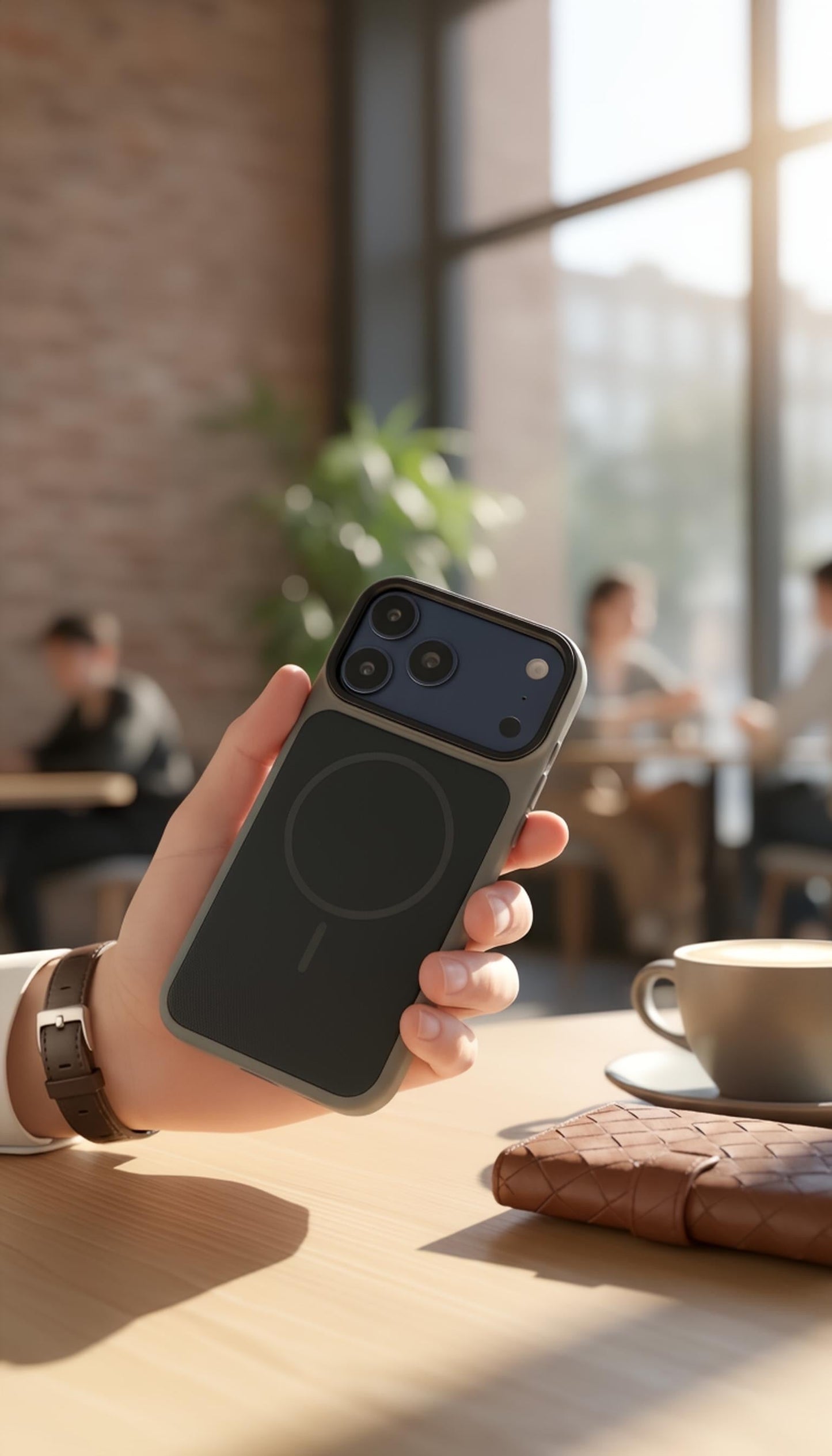 Dark Mesh Woven Case MagSafe| Funda Magsafe Premium Tejida para iPhone - Funda para iPhone