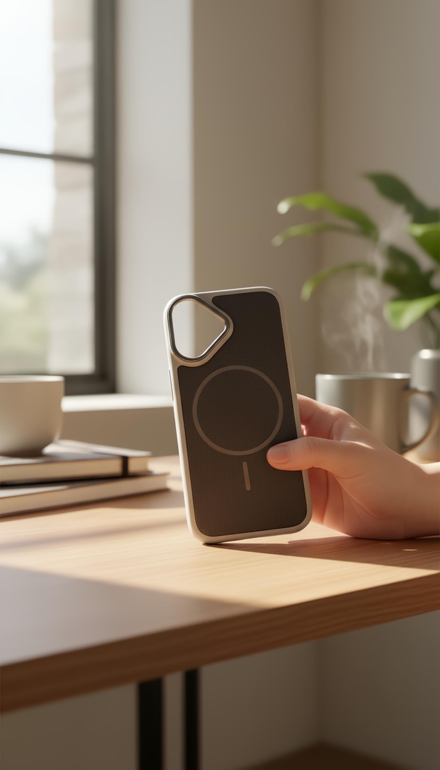 Dark Mesh Woven Case MagSafe| Funda Magsafe Premium Tejida para iPhone - iPhone 17 - Funda para iPhone