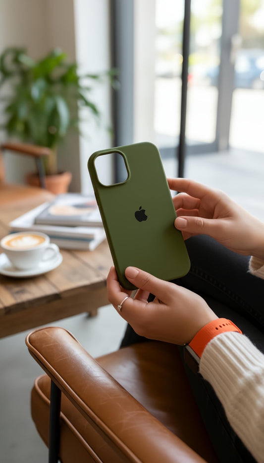 Military Green Case Funda de silicona alta calidad para iPhone - Funda para iPhone