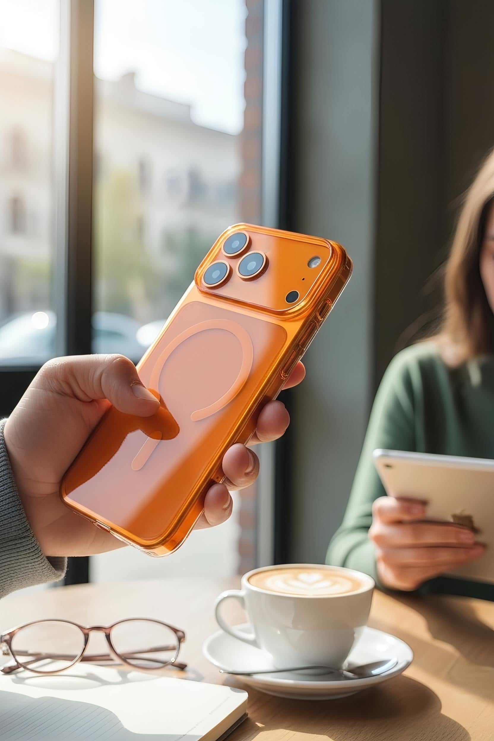 Orange Clear Case