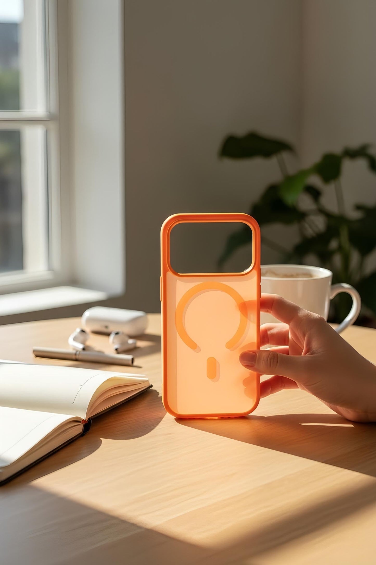 Orange Matte MagSafe - Funda para iPhone