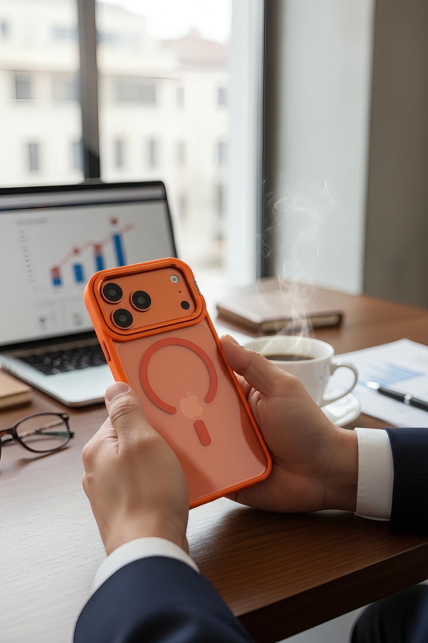 Orange Super Armour - Funda para iPhone
