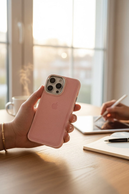 Pink Leather X Case - Funda para iPhone