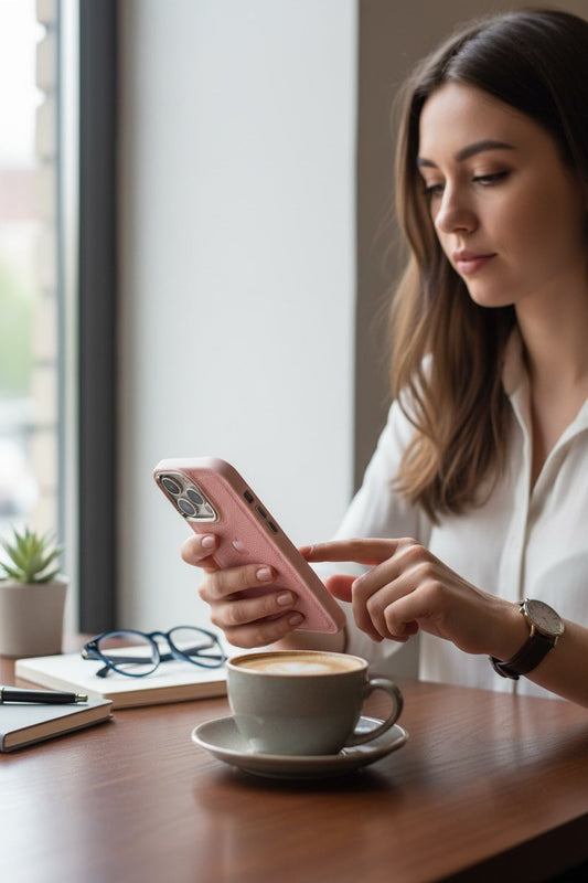 Pink Leather X Case - Funda para iPhone