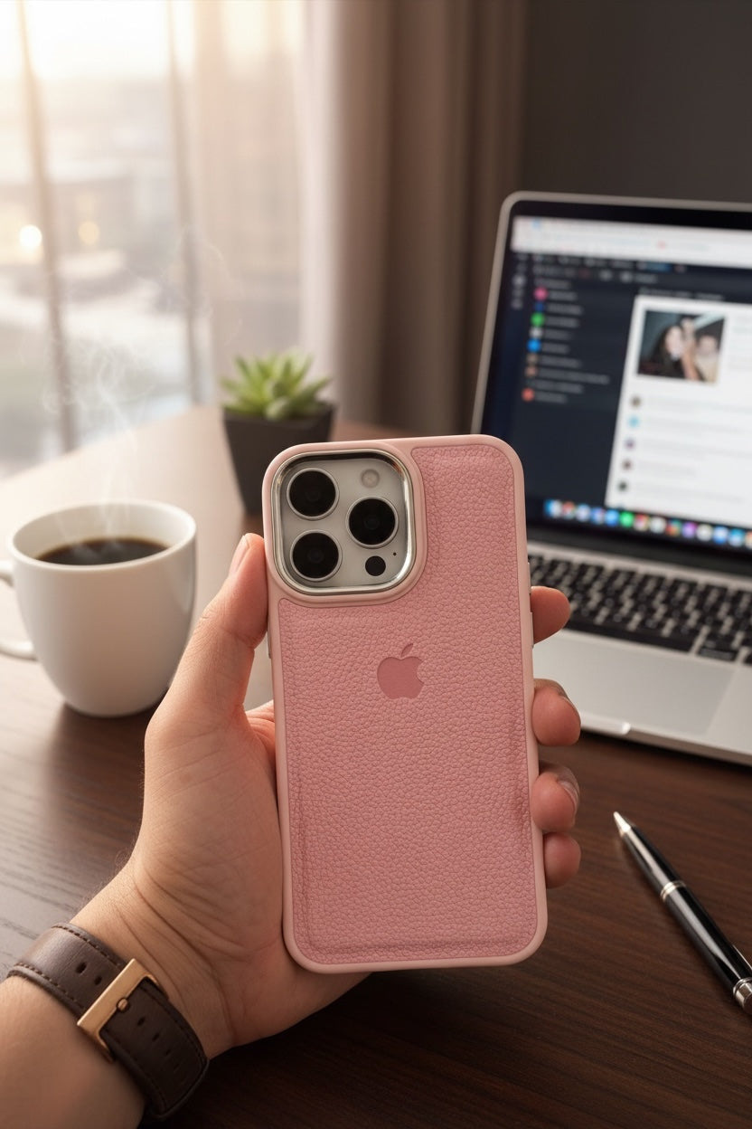 Pink Leather X Case - Funda para iPhone