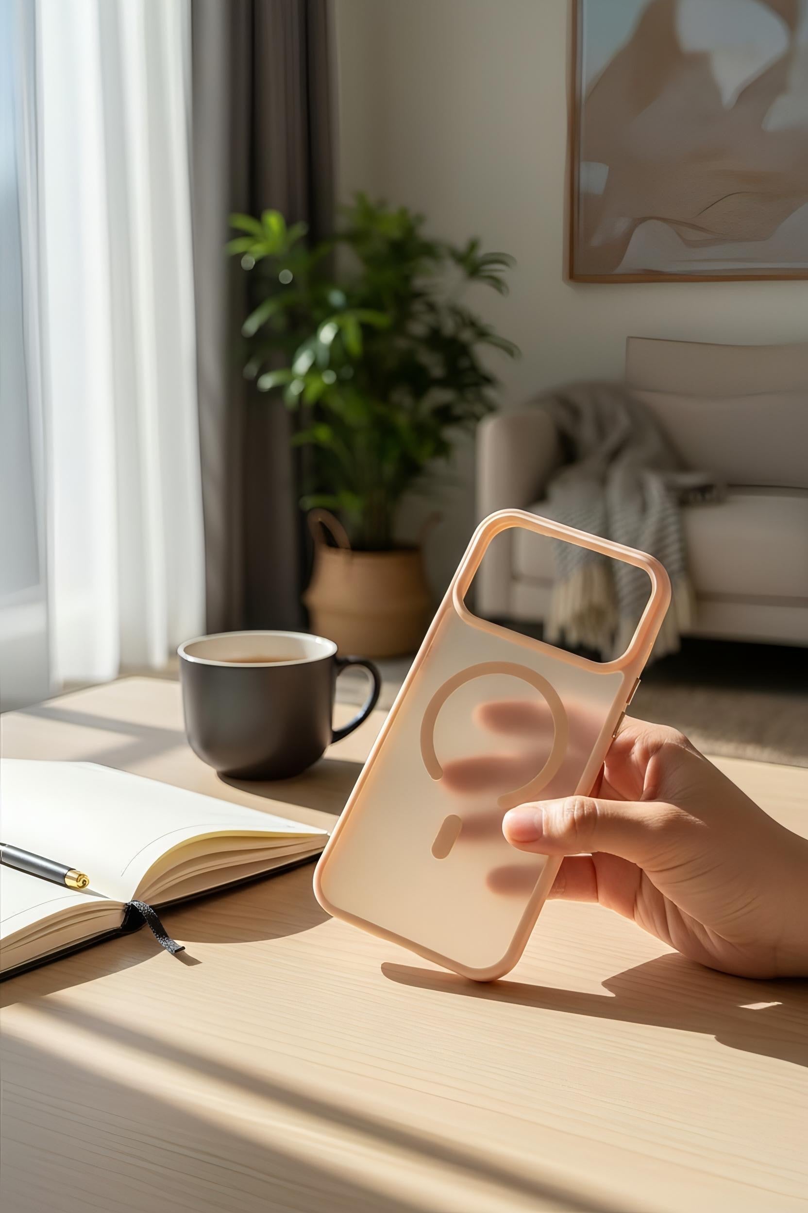 Pink Matte MagSafe - Funda para iPhone