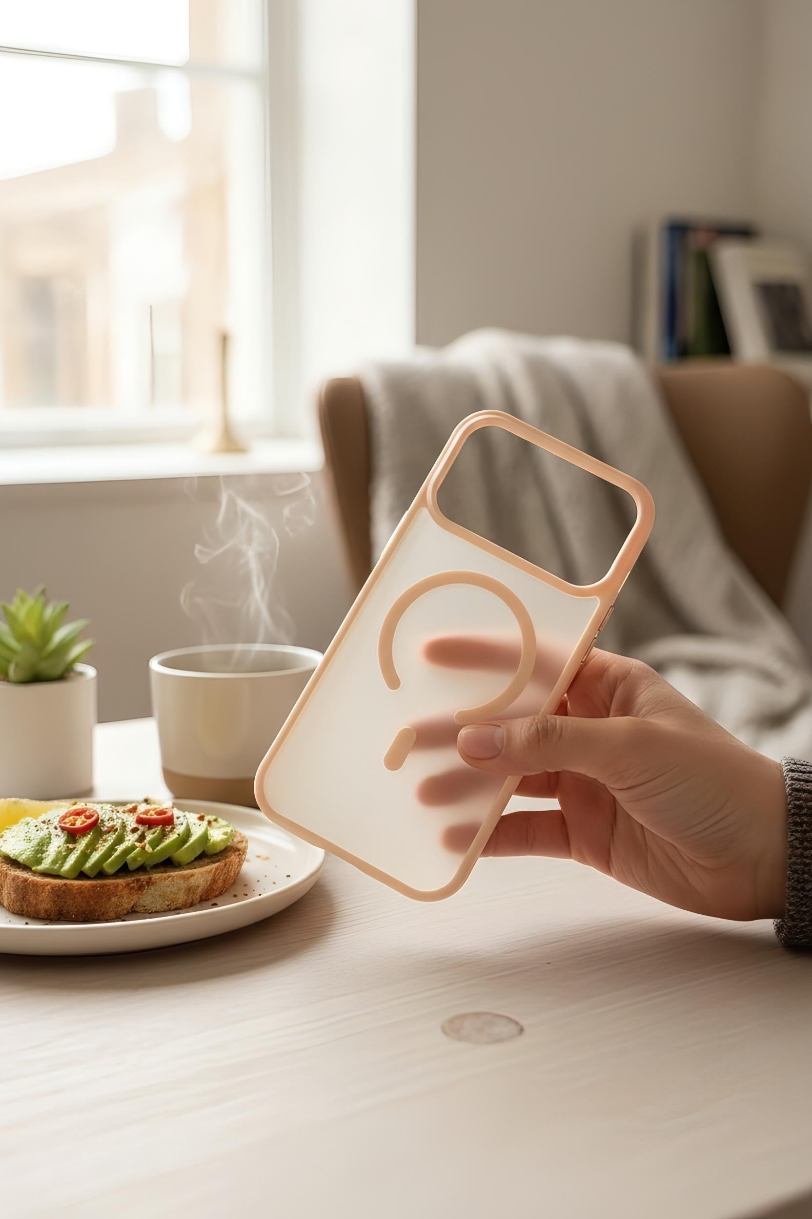 Pink Matte MagSafe - Funda para iPhone