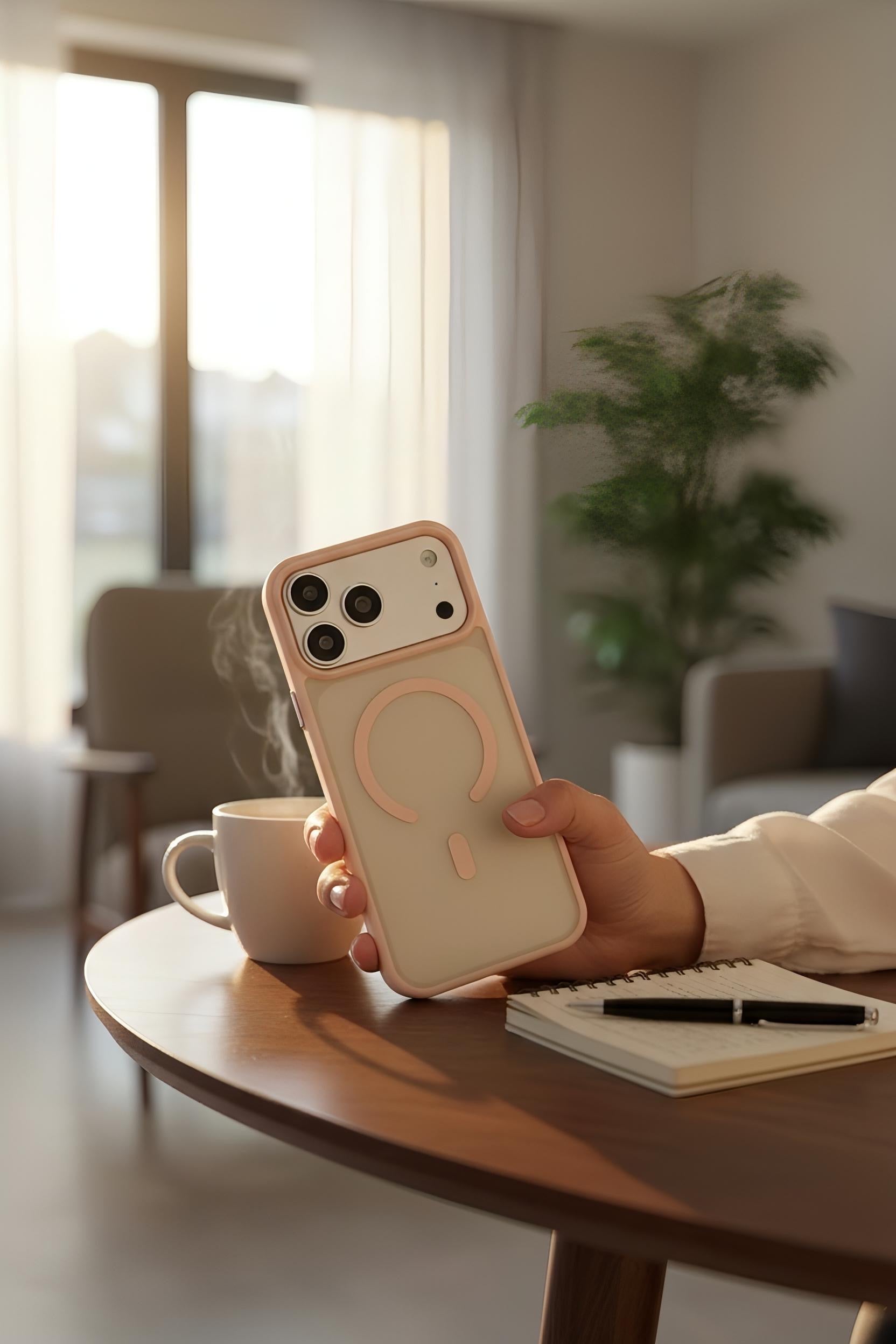 Pink Matte MagSafe - Funda para iPhone