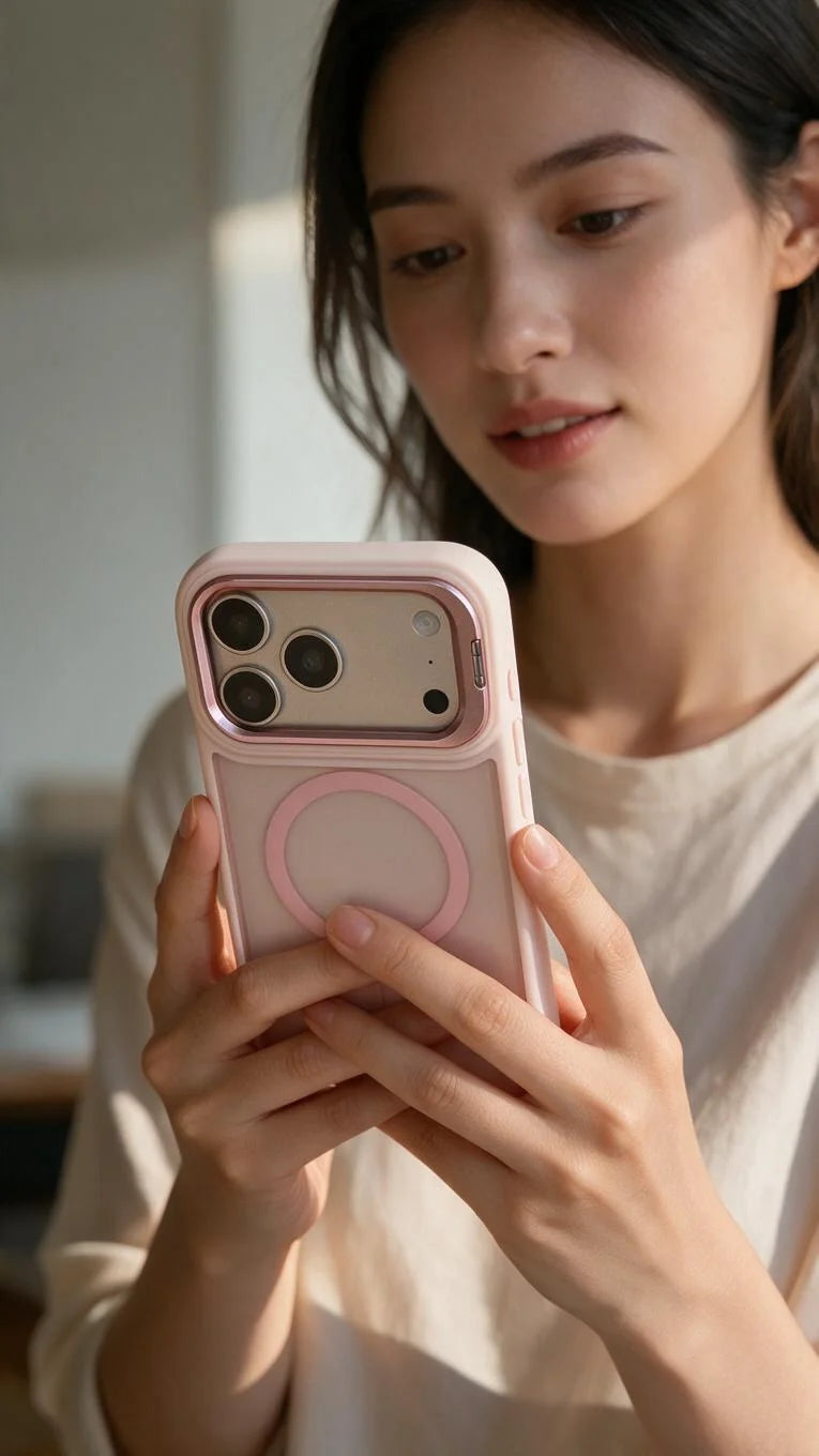 Pink Matte Super Armour funda magsafe protección total para iPhone - Funda para iPhone