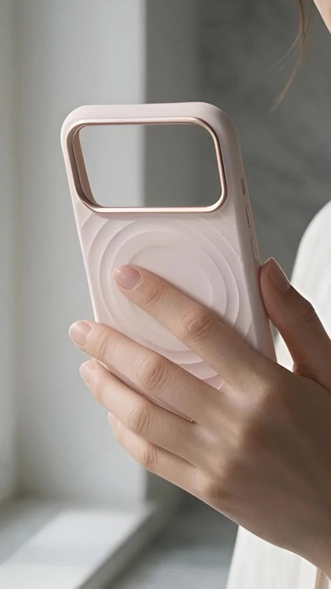 Pink Super Silicon Funda MagSafe de Silicona Premium para iPhone - Funda para iPhone