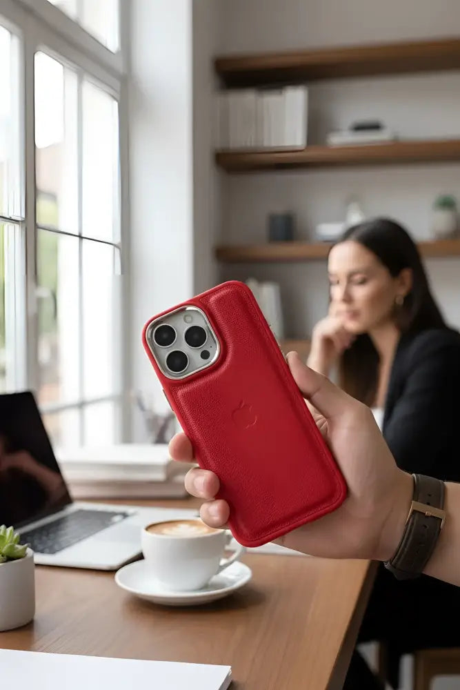 Red Leather X - Funda para iPhone