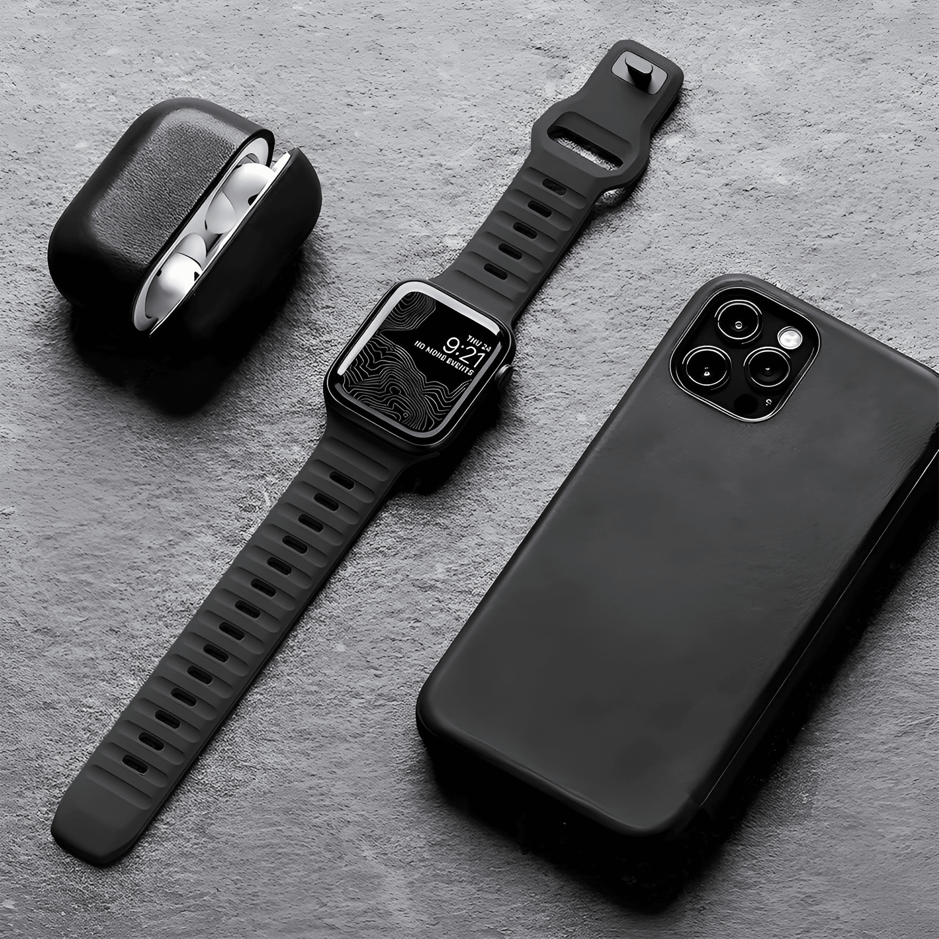 Funda para iPhone Silicon Ultra Correa para Apple Watch - Stretto X