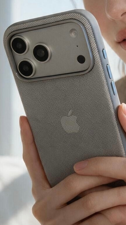 Silver TW Case para iPhone | Funda Tejida Premium con MagSafe