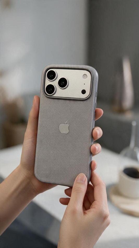 Silver TW Case para iPhone | Funda Tejida Premium con MagSafe