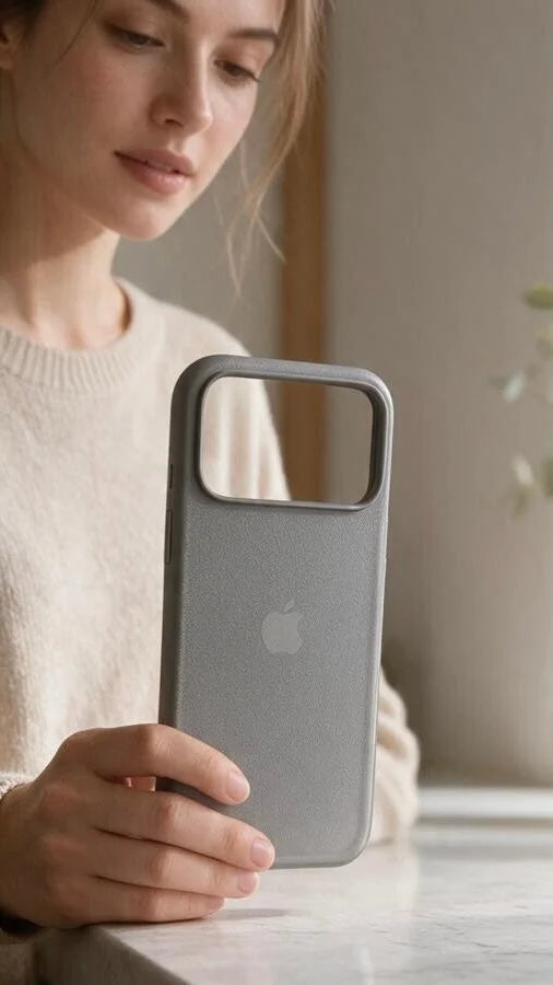 Silver TW Case para iPhone | Funda Tejida Premium con MagSafe